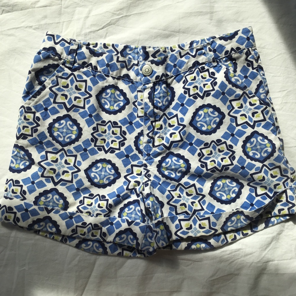 blue girls shorts